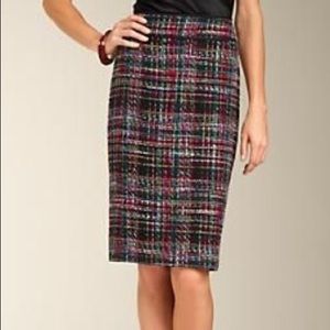 TALBOTS Boucle Tweed Pencil Skirt